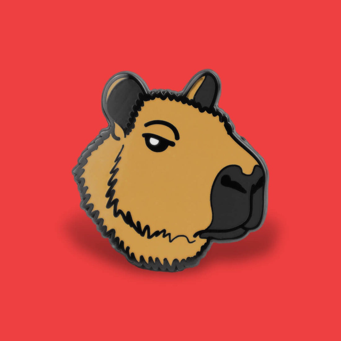 Capybara Enamel Pin Badge