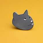 Cat Blep Enamel Lapel Pin Badge