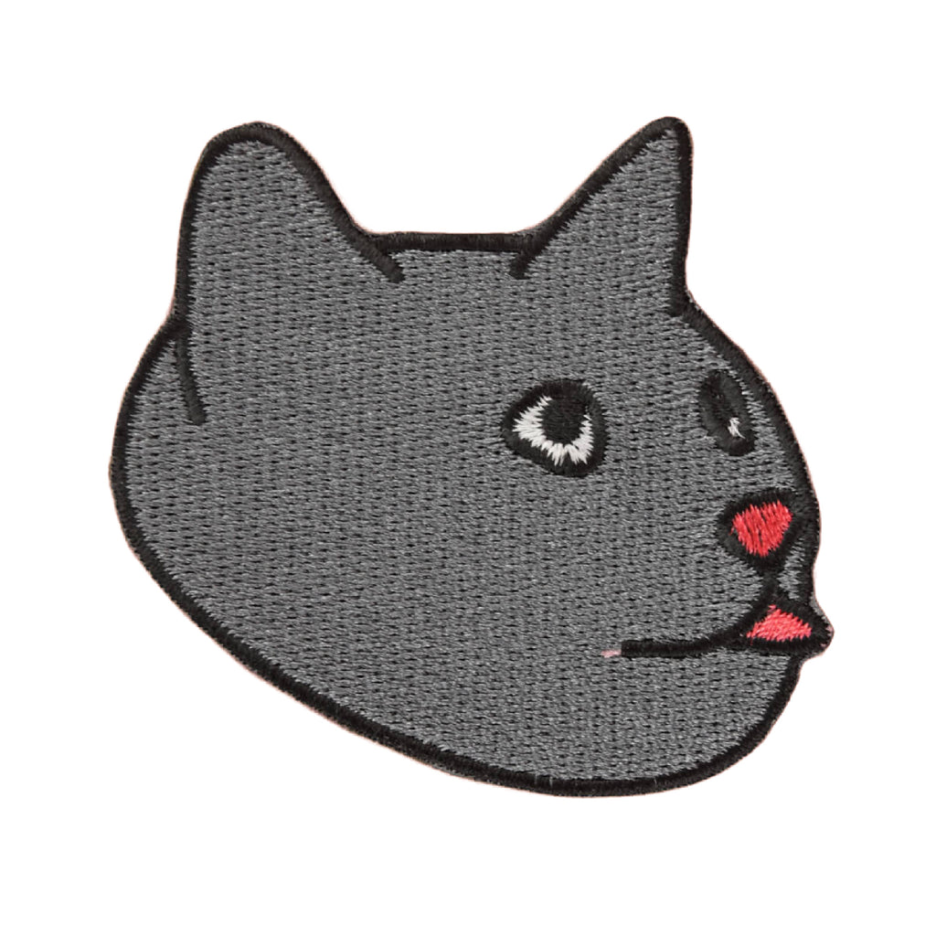 Cat Blep Iron On Patch