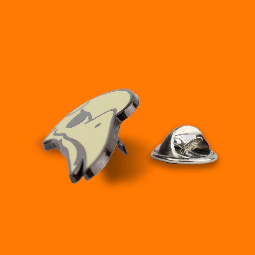 Bird Skull Pin Badge