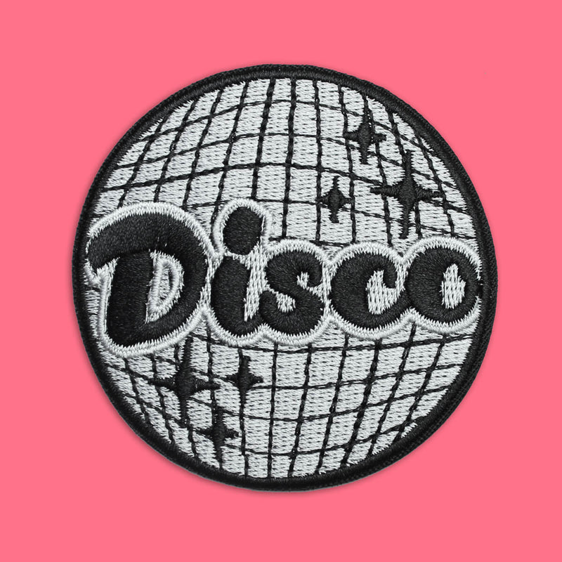 Disco Glitter Ball Iron On Patch