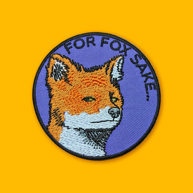 For Fox Sake Iron On Patch
