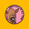 Greatest Of All Time Goat Iron On Patch
