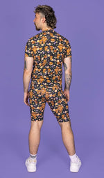 Highland Cow Print Cycling Shorts by Run and Fly