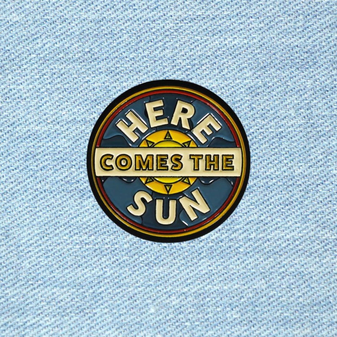 The Beatles Here Comes The Sun Enamel Pin Badge