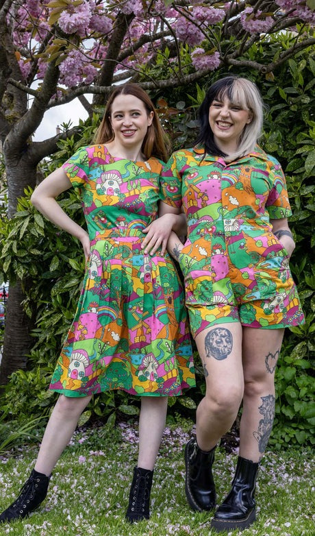 Hills Print Playsuit by Run and Fly