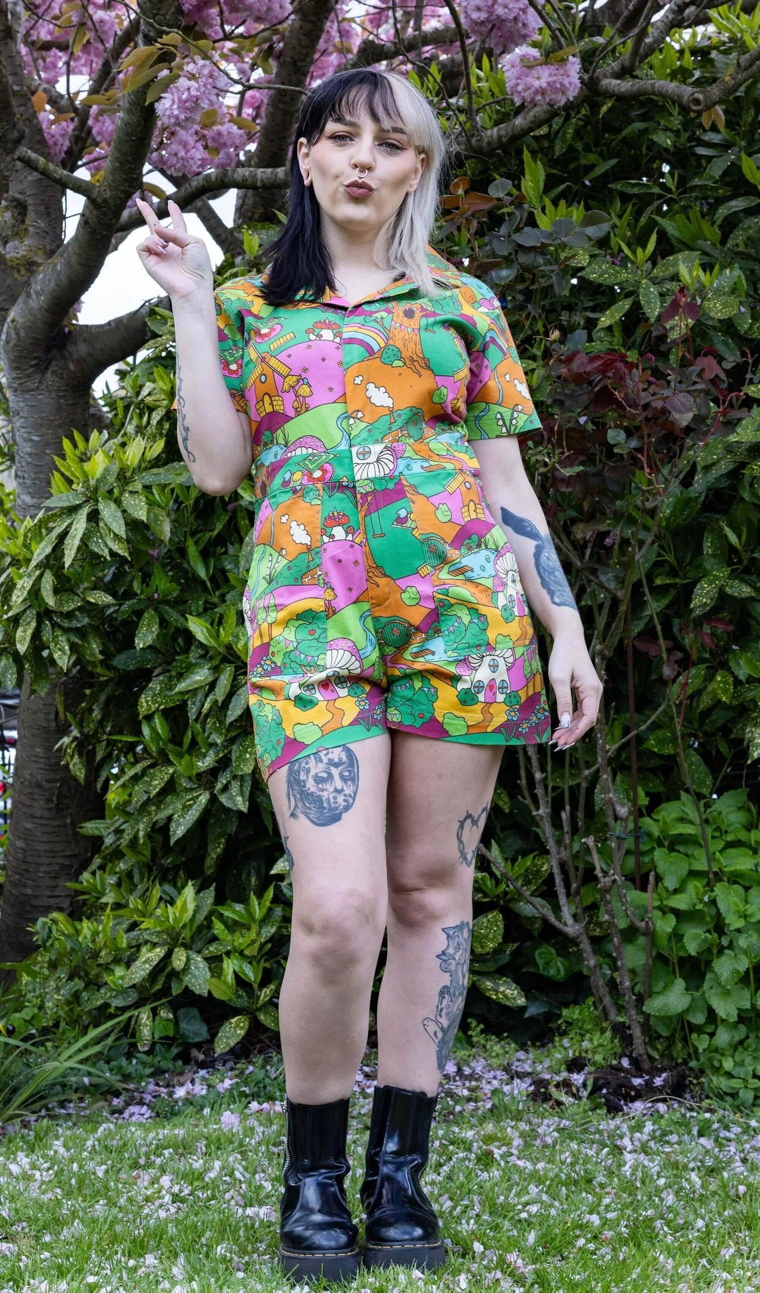 Hills Print Playsuit by Run and Fly