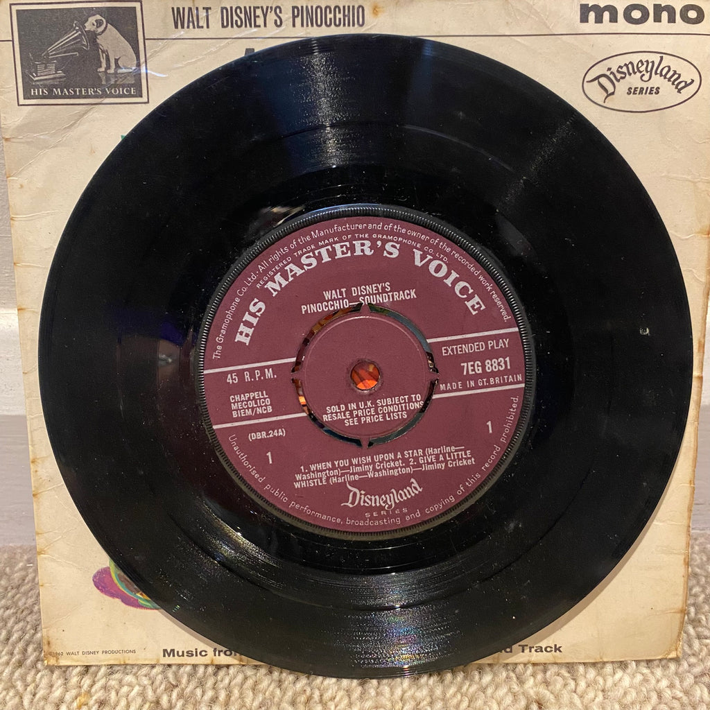 Walt Disney - Songs From Pinocchio 7" Vinyl Single