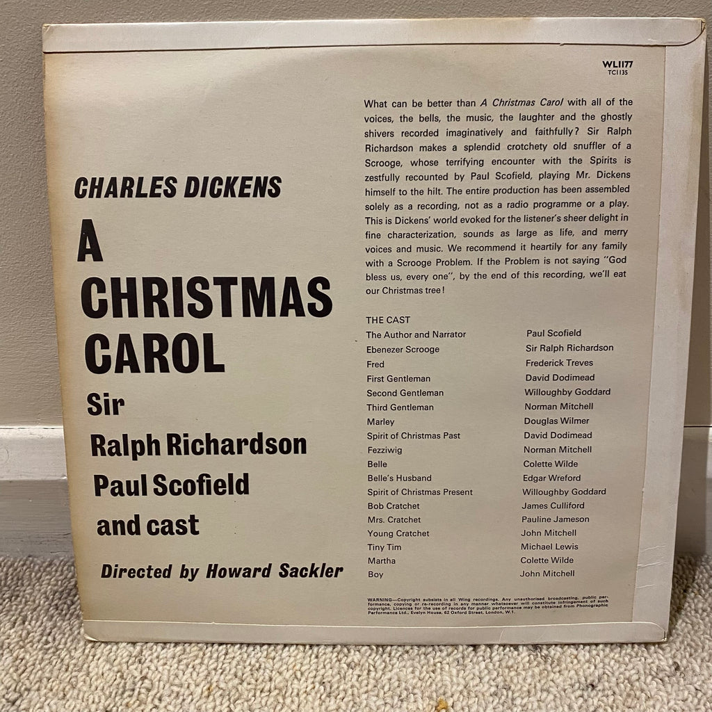 Charles Dickens - A Christmas Carol Vinyl LP Album