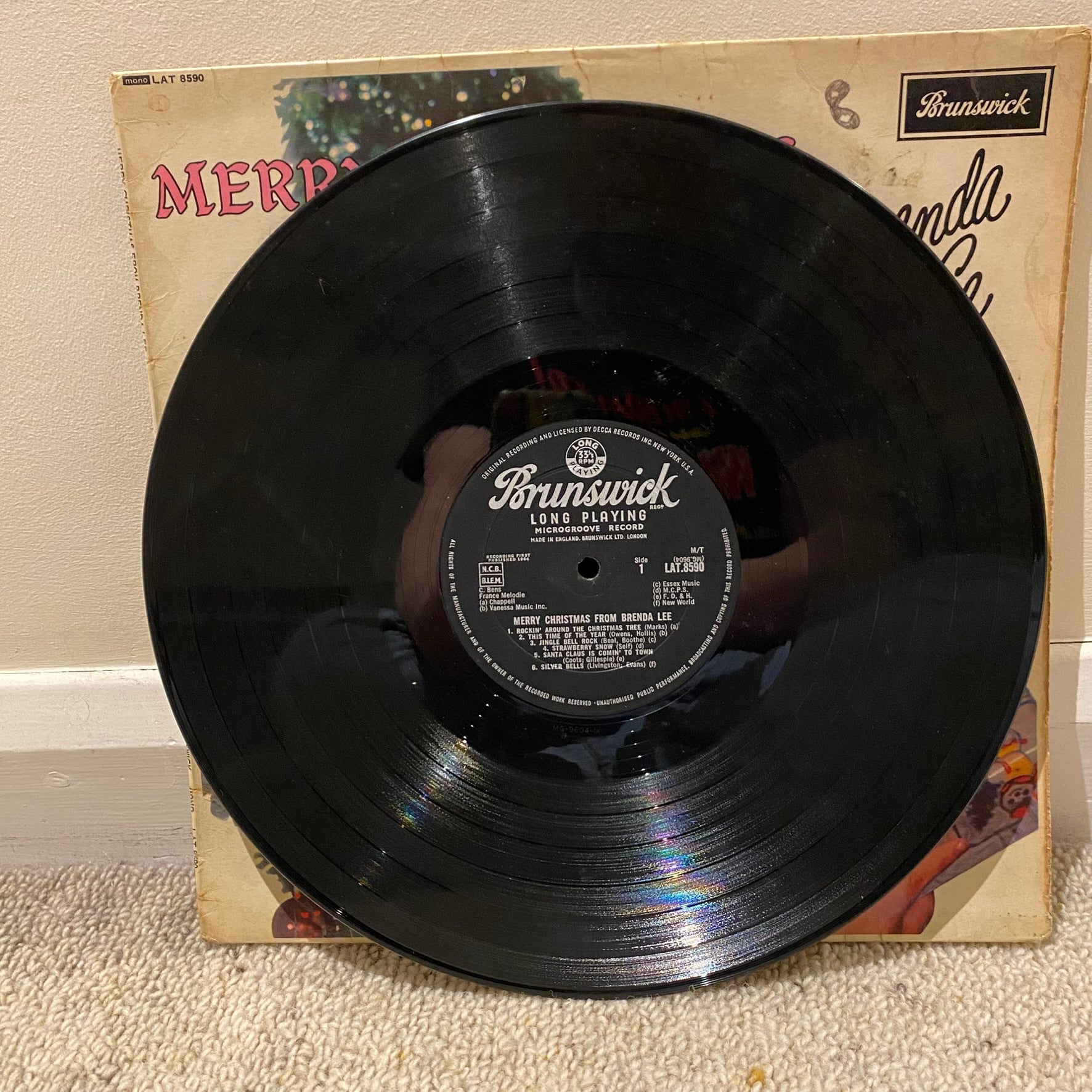 Brenda Lee - Merry Christmas Vinyl LP Album