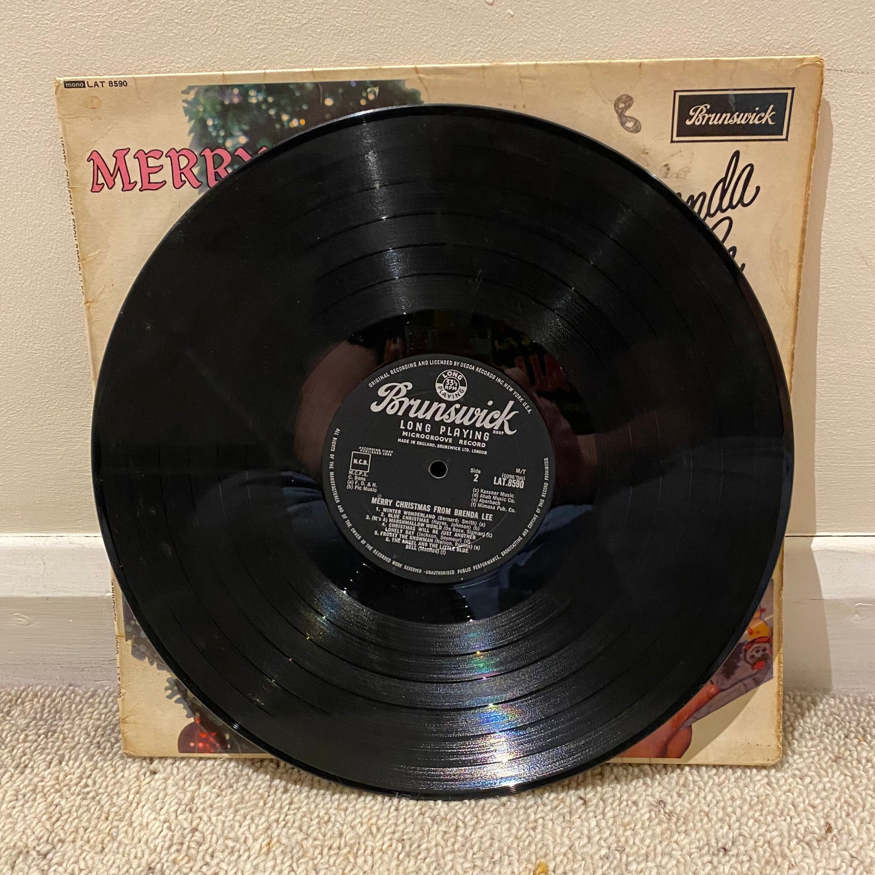 Brenda Lee - Merry Christmas Vinyl LP Album