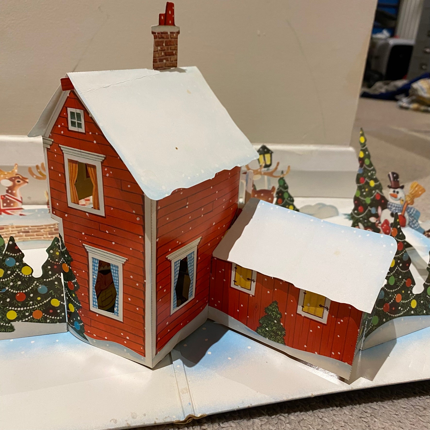 A Christmas Present Vintage Pop Up Sleeve Vinyl Record