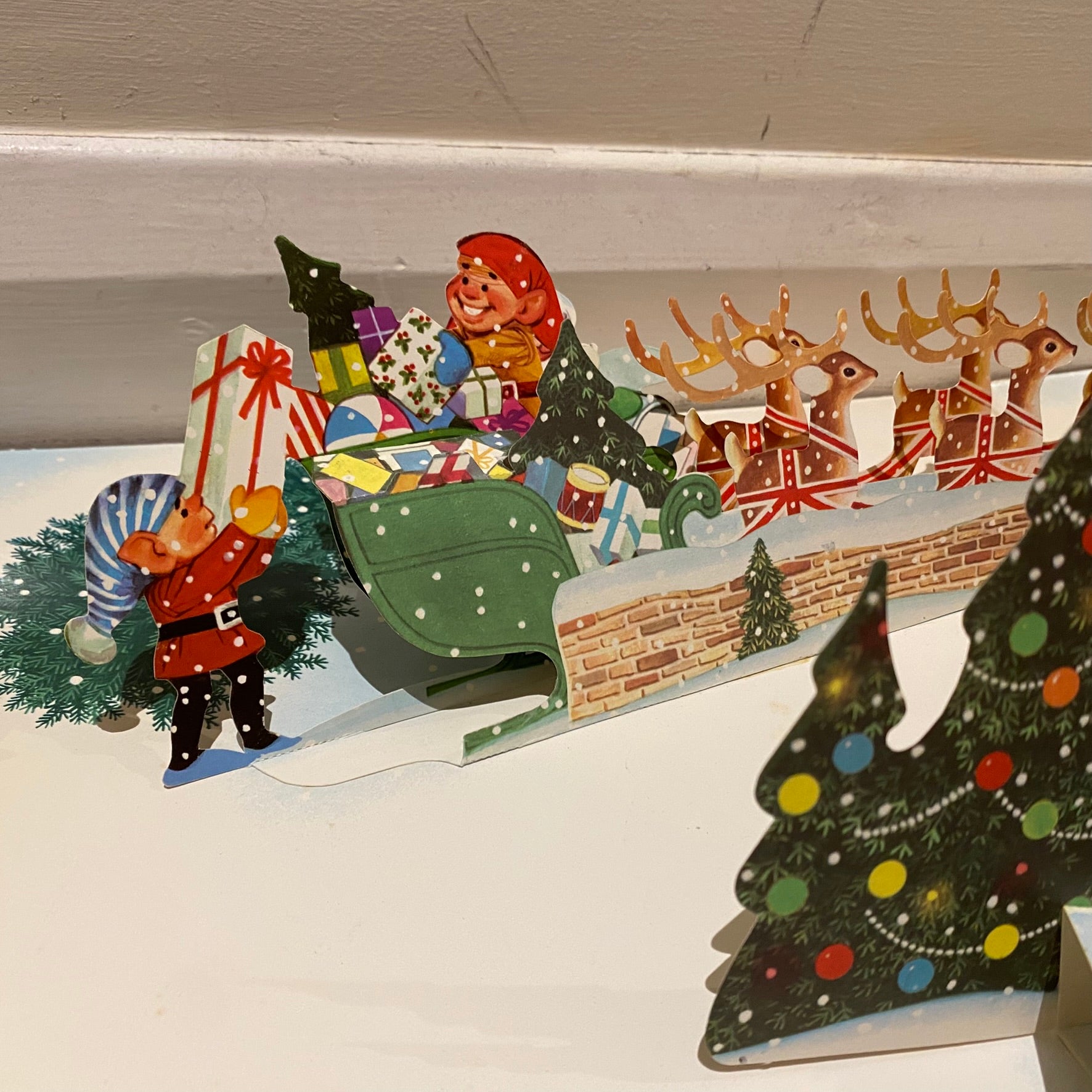 A Christmas Present Vintage Pop Up Sleeve Vinyl Record