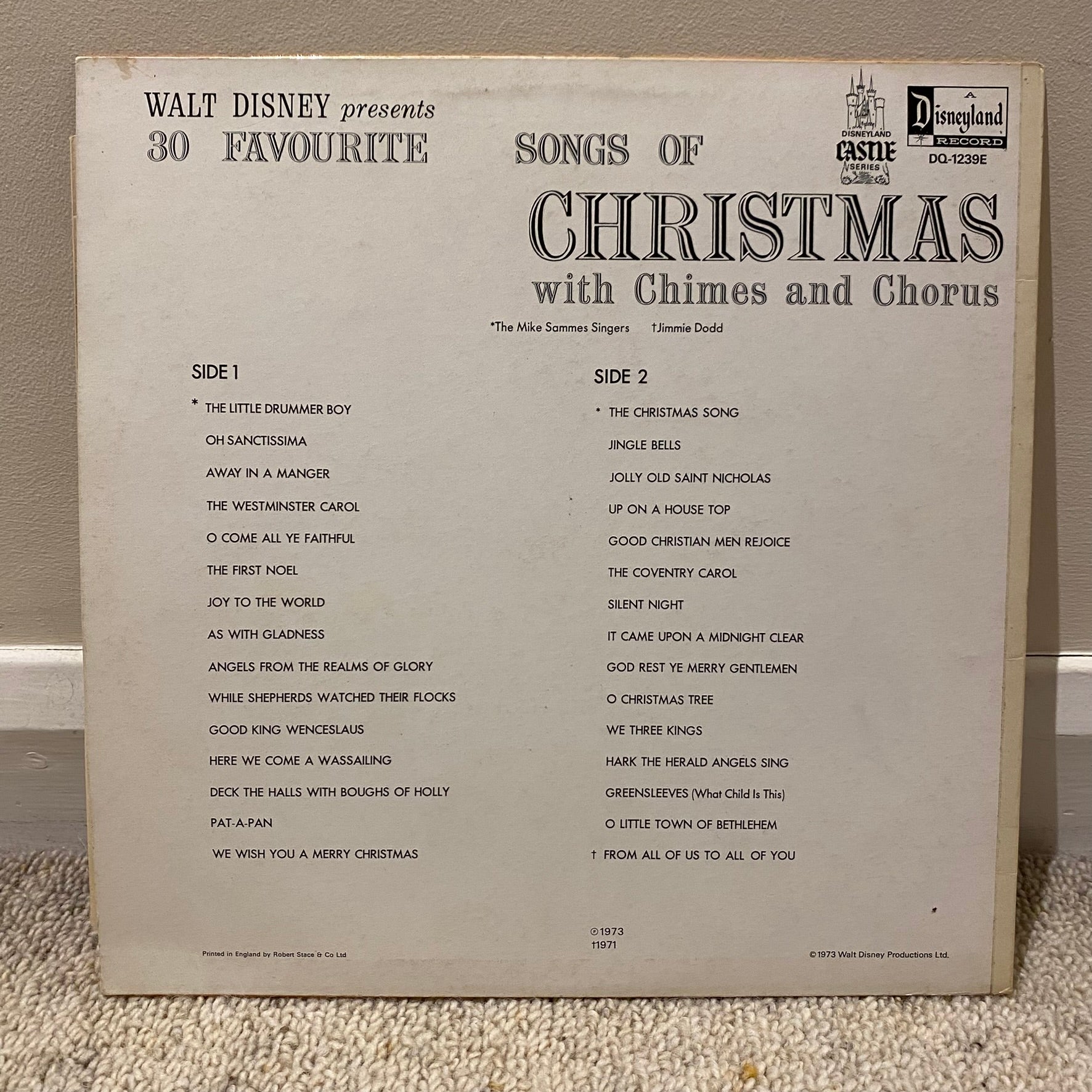Disney Songs Of Christmas Vinyl LP Album