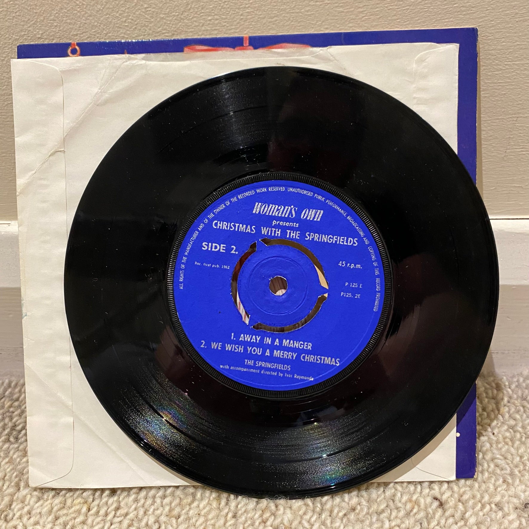 Dusty Springfield - Christmas With The Springfields 7" Vinyl Single