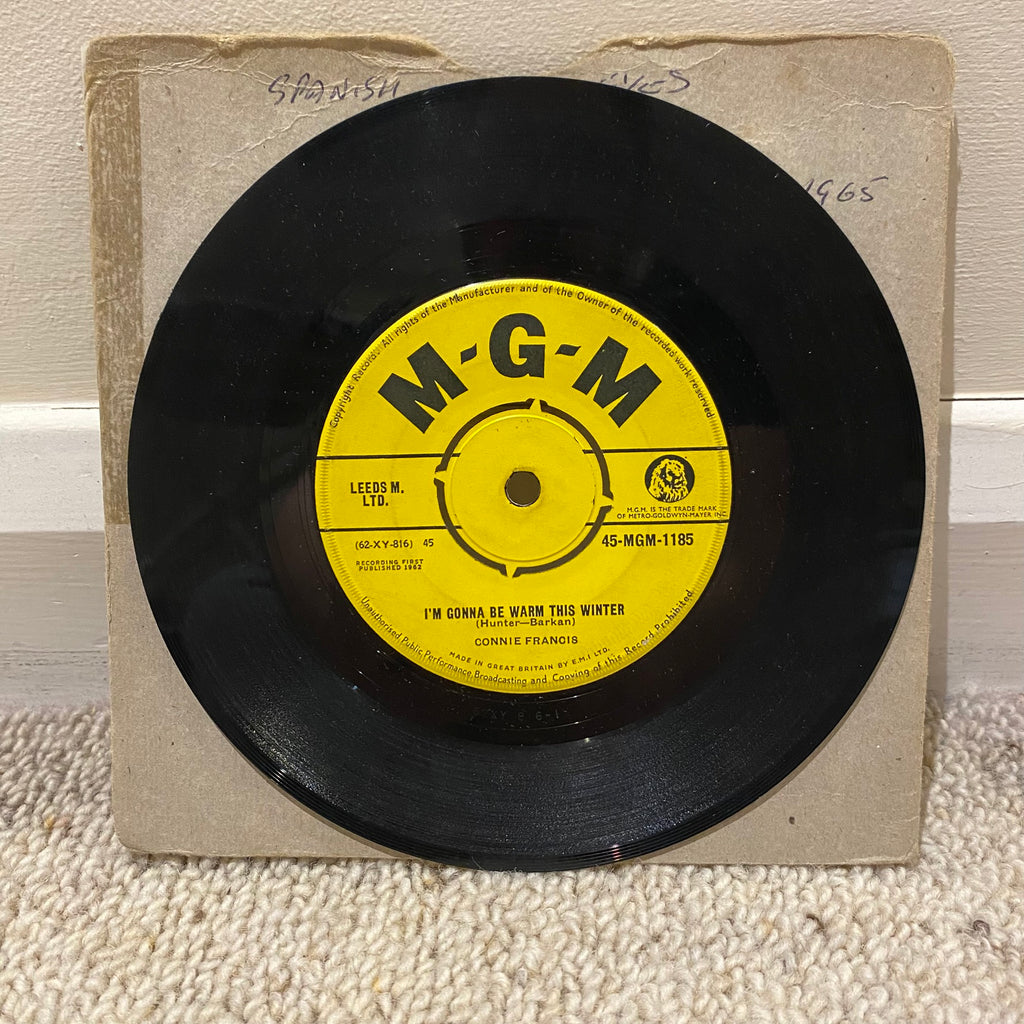 Connie Francis - I'm Gonna Be Warm This Winter 7" Vinyl Single