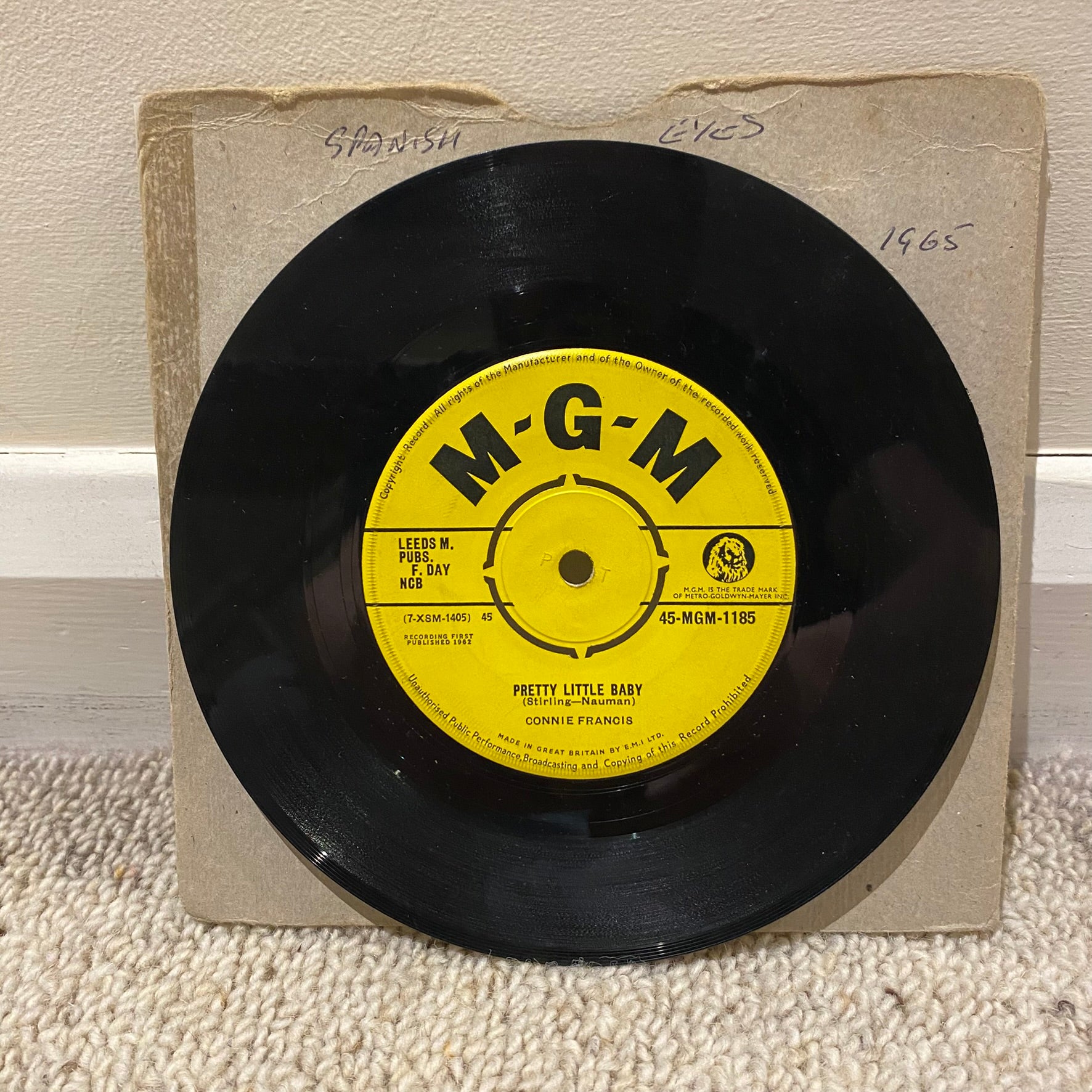 Connie Francis - I'm Gonna Be Warm This Winter 7" Vinyl Single
