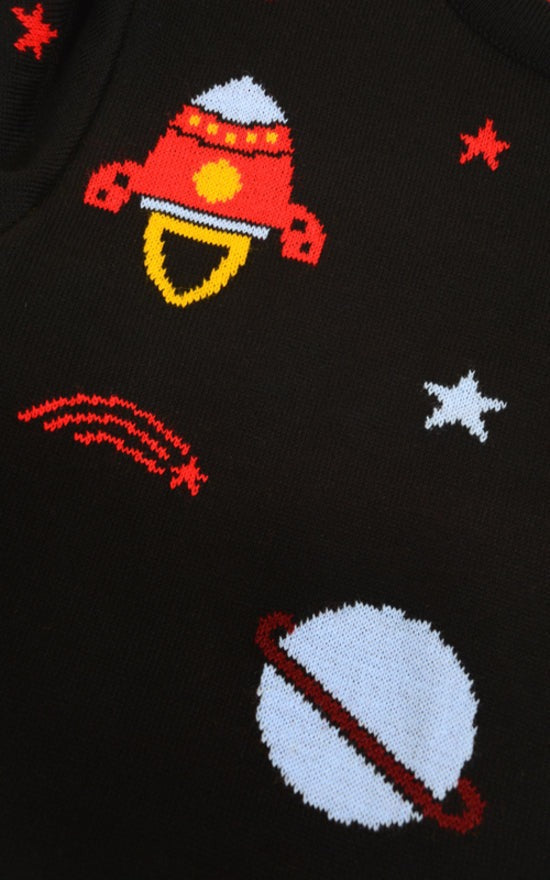 Retro Rocket Outer Space Jumper by Run and Fly
