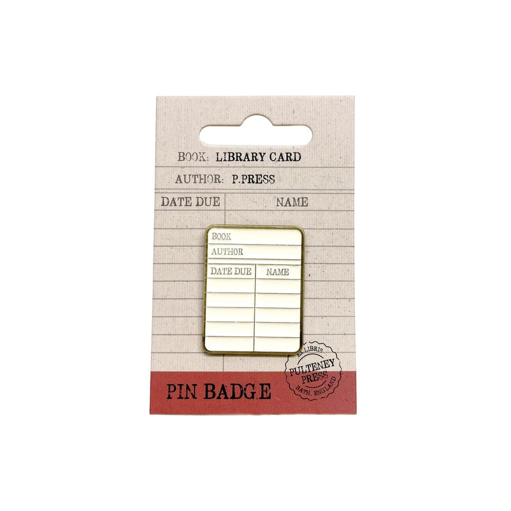 Library Card Enamel Pin Badge