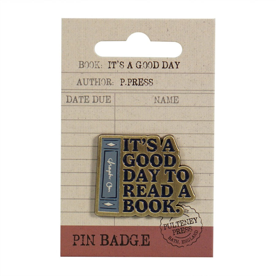 It's A Good Day To Read A Book Enamel Pin Badge
