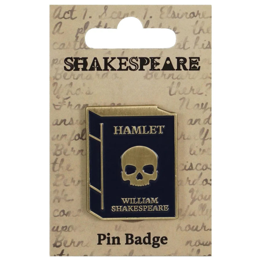 William Shakespeare Hamlet Book Enamel Pin Badge