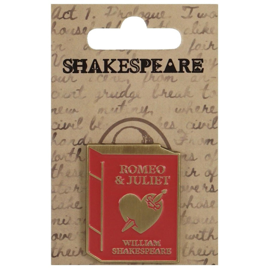 William Shakespeare Romeo and Juliet Book Enamel Pin Badge