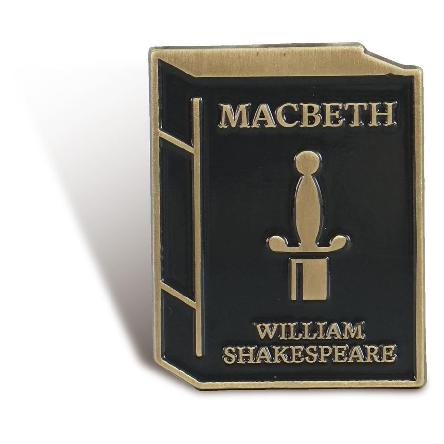 William Shakespeare Macbeth Book Enamel Pin Badge
