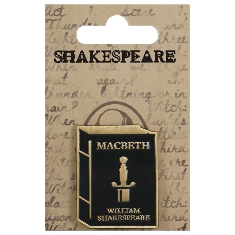 William Shakespeare Macbeth Book Enamel Pin Badge