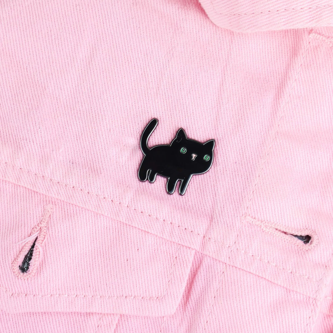 Cute Black Cat Enamel Pin Badge