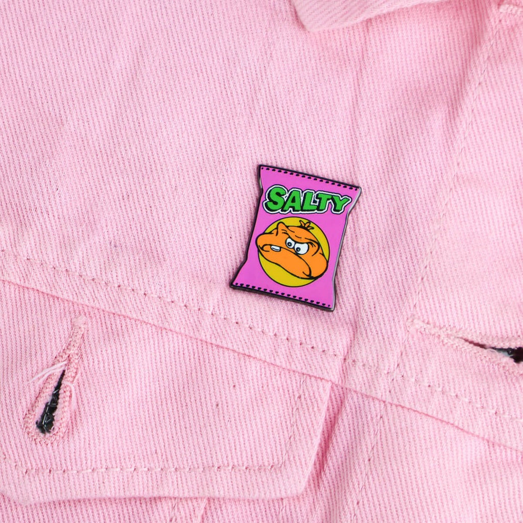 Salty Snacks Enamel Pin Badge