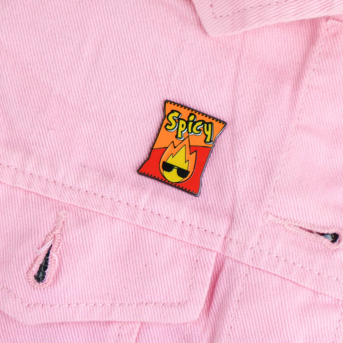 Spicy Snacks Enamel Pin Badge