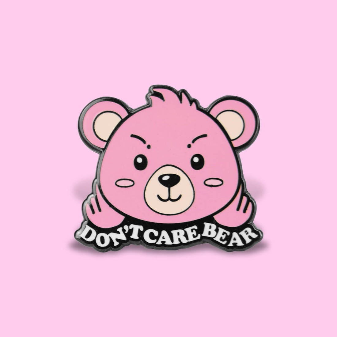 Don't Care Bear Enamel Pin Badge