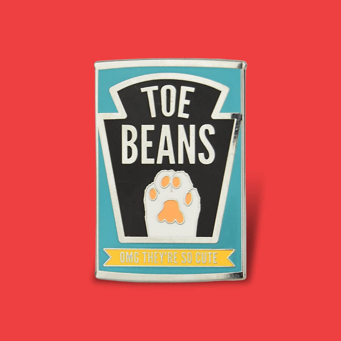 Toe Beans Pin Badge