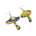 Sun and Moon Mushroom Earrings