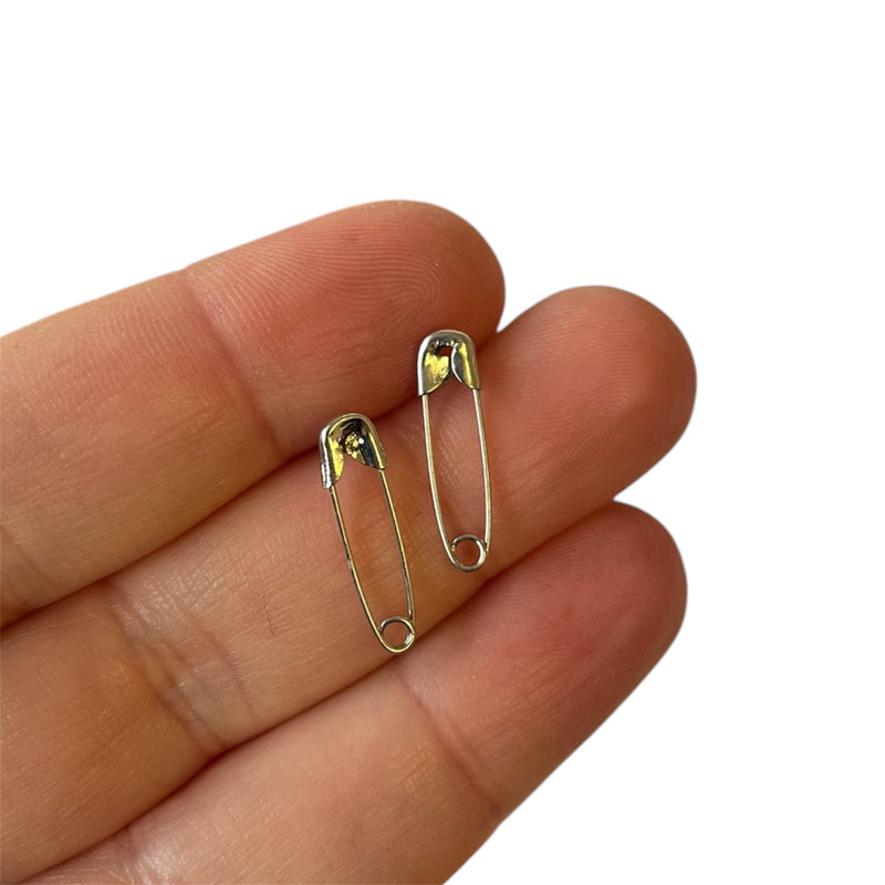 Safety Pin Stud Earrings