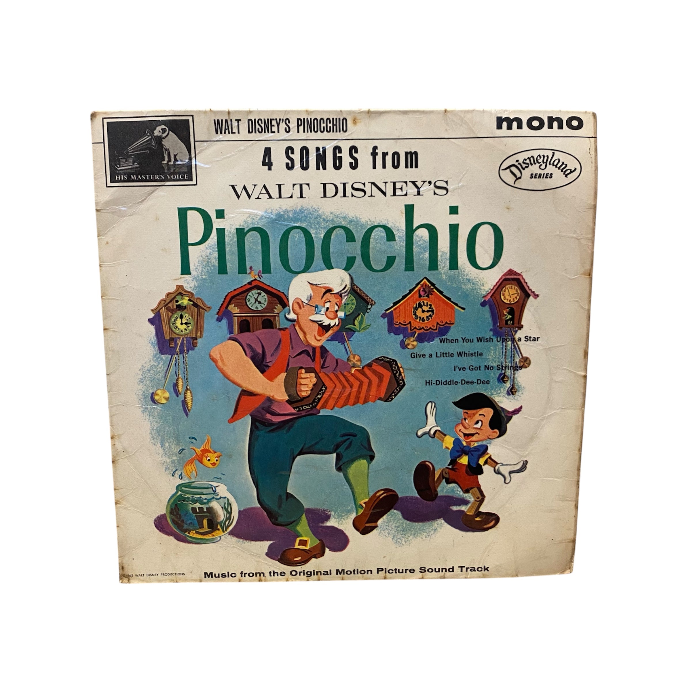 Walt Disney - Songs From Pinocchio 7" Vinyl Single