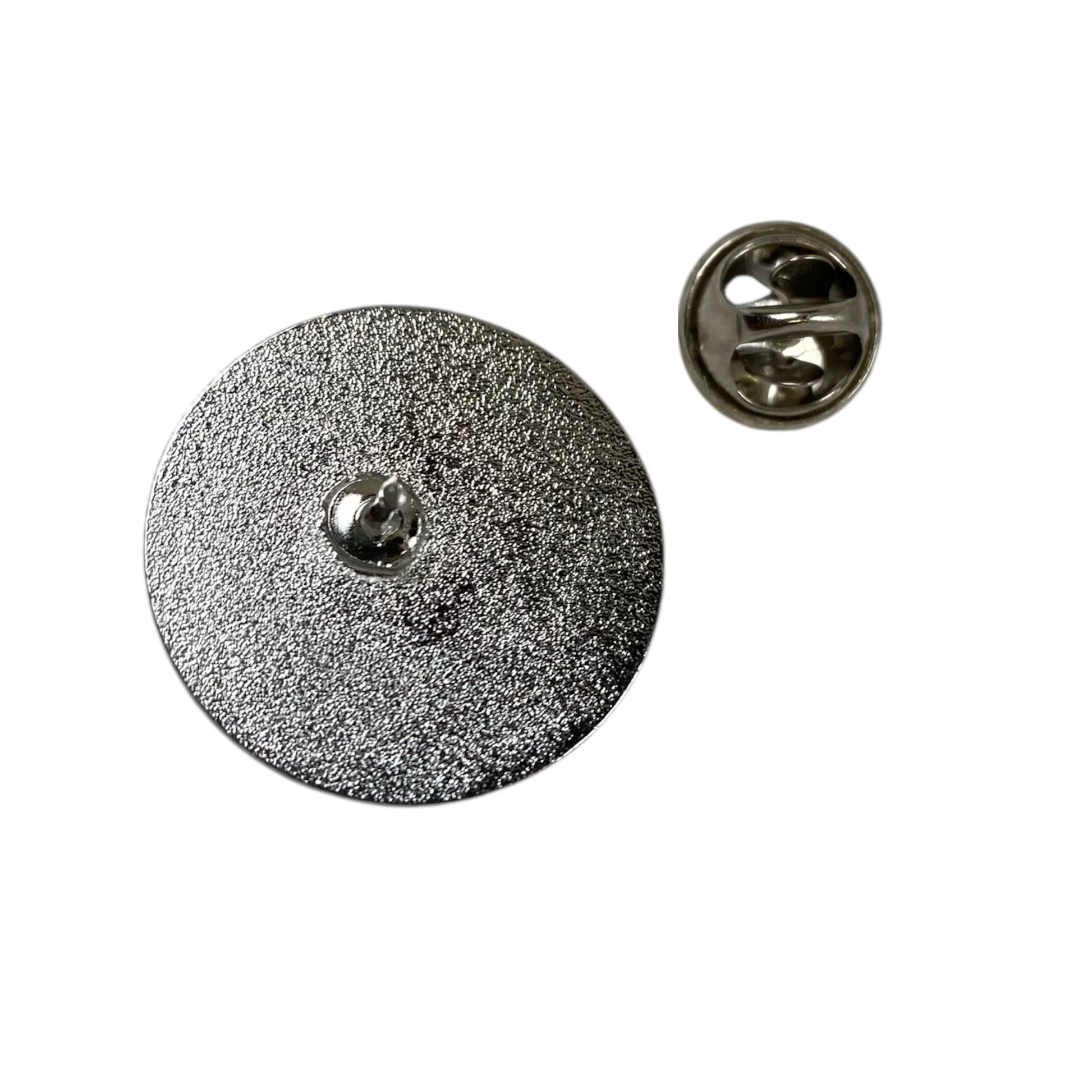 Sad Smiley Face Pin Badge