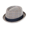 Tweed Check Pork Pie Hat