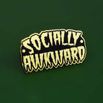 Socially Awkward Enamel Lapel Pin Badge