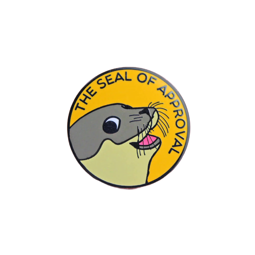 The Seal Of Approval Enamel Lapel Pin Badge