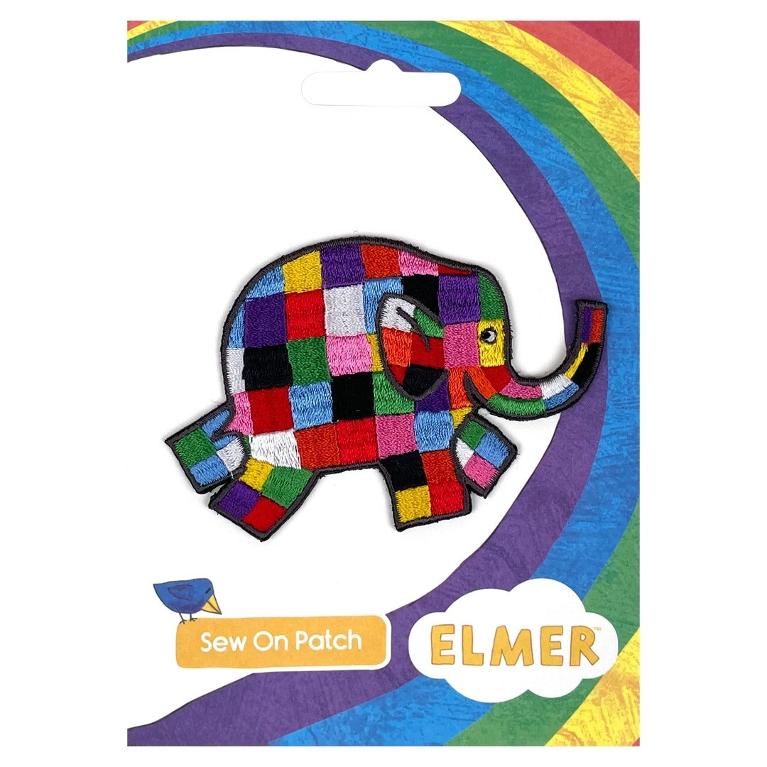 Elmer The Patchwork Elephant Sew On Patch