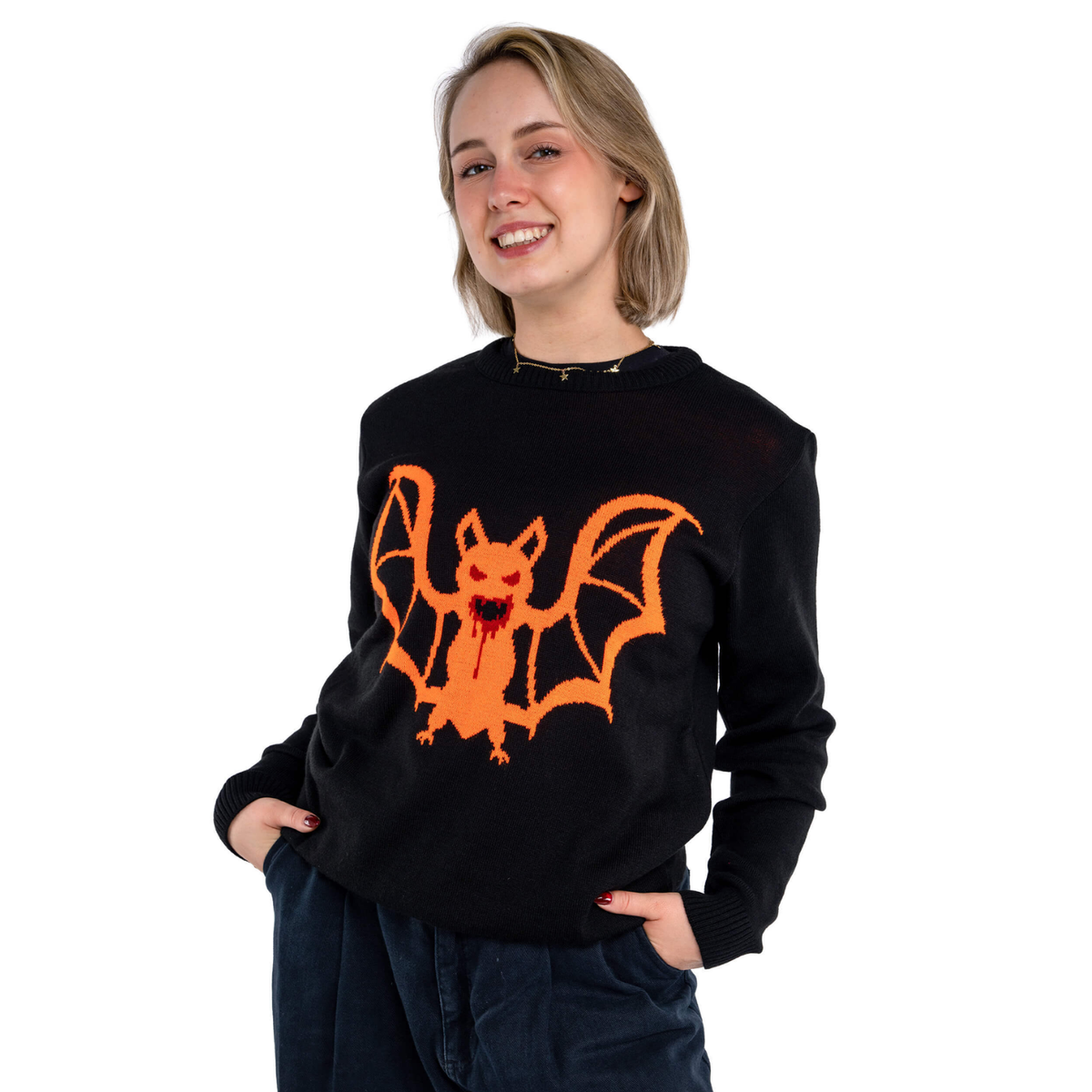 Orange Bat Jumper by Run and Fly