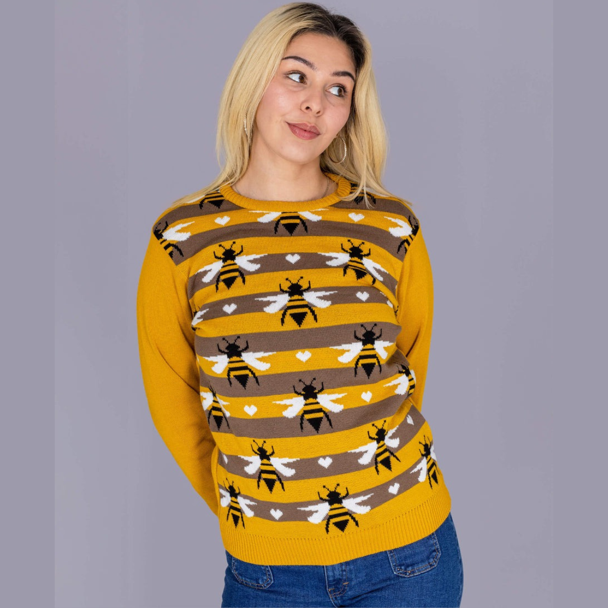 Yellow Stripe Bee Jumper by Run and Fly
