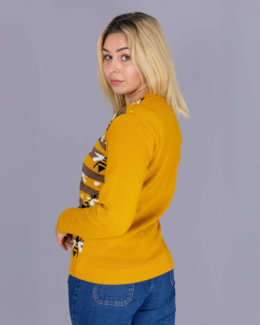Yellow Stripe Bee Jumper by Run and Fly