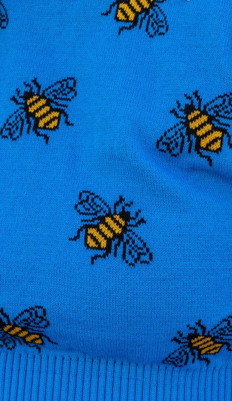 Bee Cropped Tank Top Vest by Run and Fly