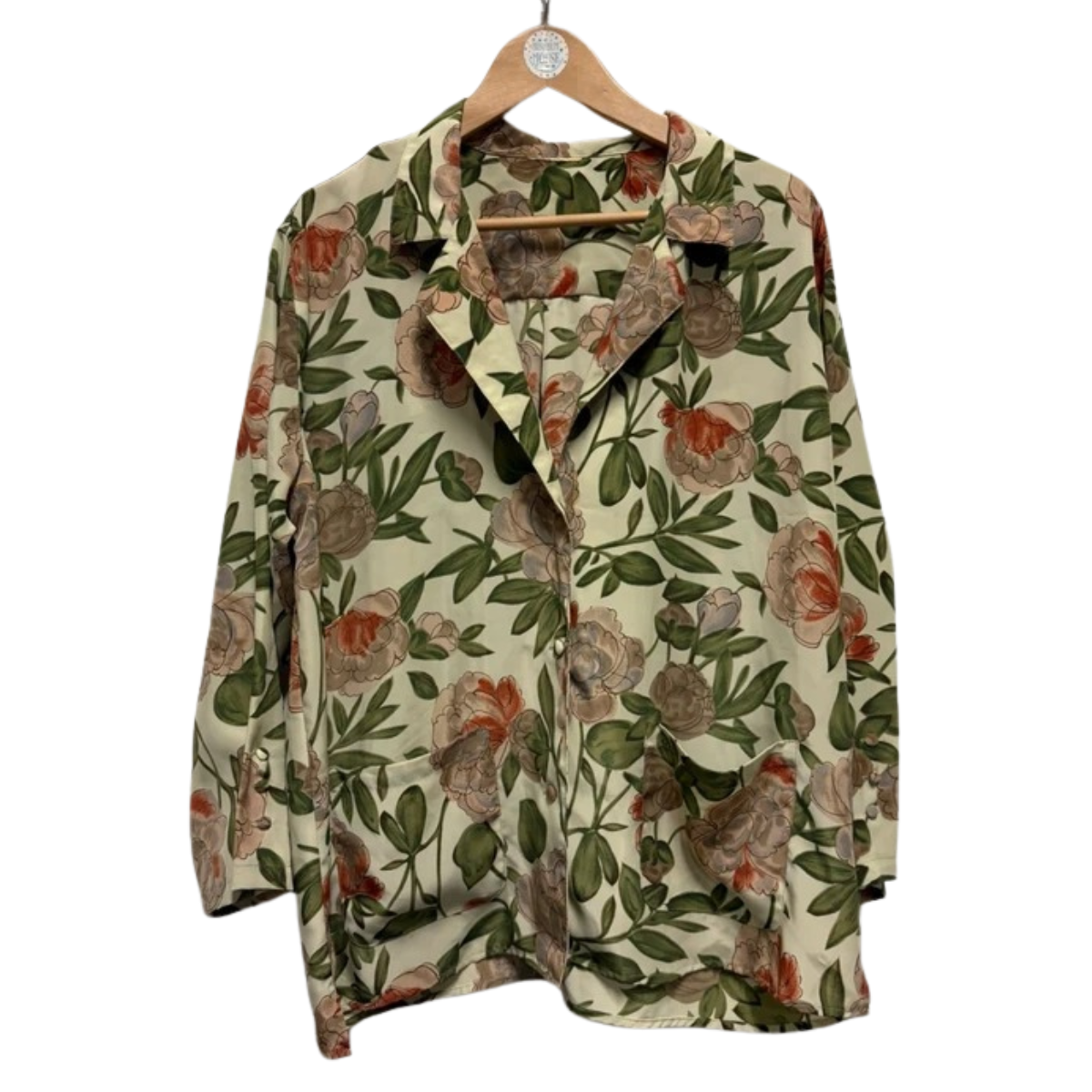 Vintage Floral Shirt Blouse 18 20 True Retro Cottage Funky