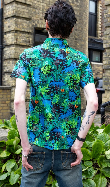 Jungle Cats Print Shirt by Run and Fly