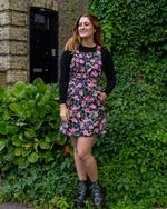 Bodies Print Dungaree Pinafore Dress by Run and Fly