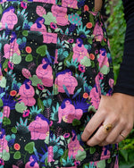 Bodies Print Dungaree Pinafore Dress by Run and Fly