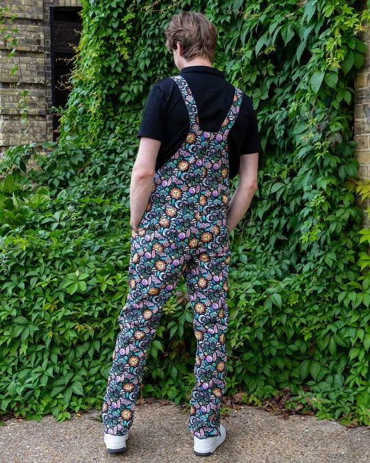 Boho Summer Print Stretch Cotton Dungarees by Run and Fly